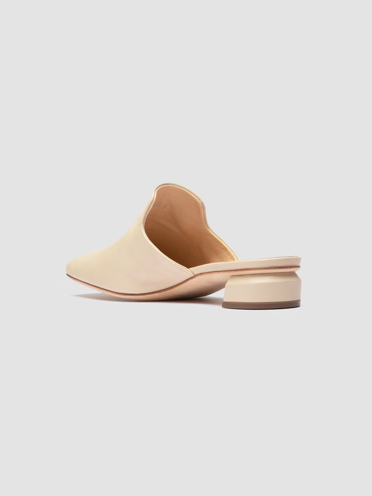 TRINITY 003 - Ivory Leather Sandals