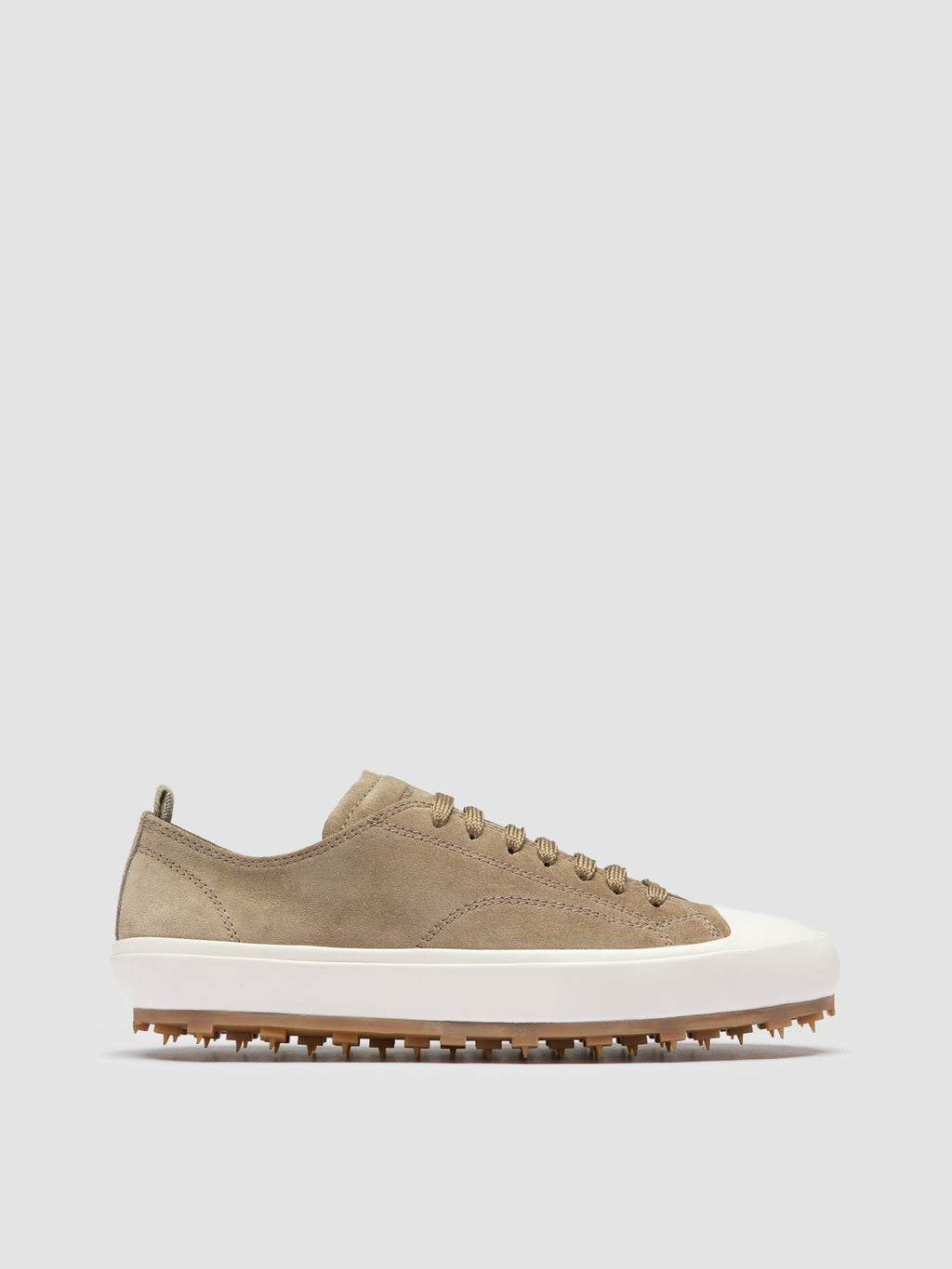 VULCAN 101 - Taupe Suede Low-Top Sneakers