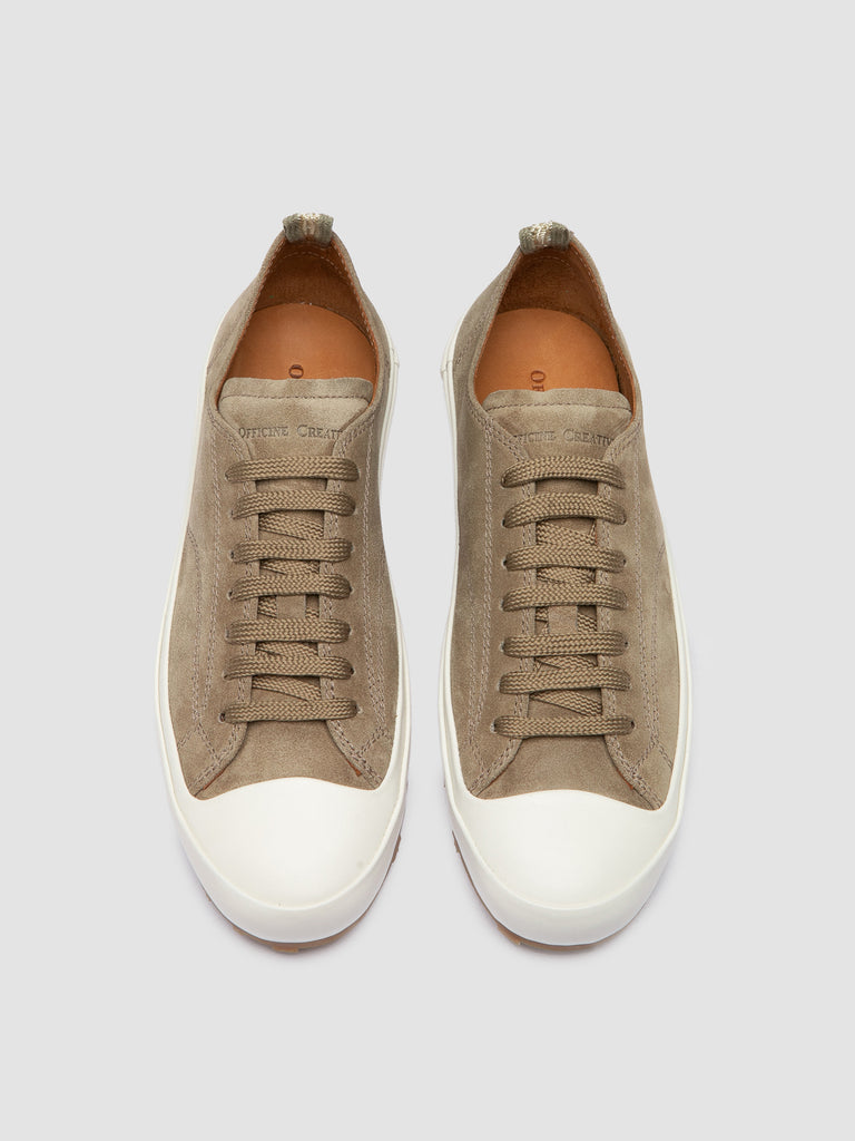VULCAN 101 - Taupe Suede Low-Top Sneakers
