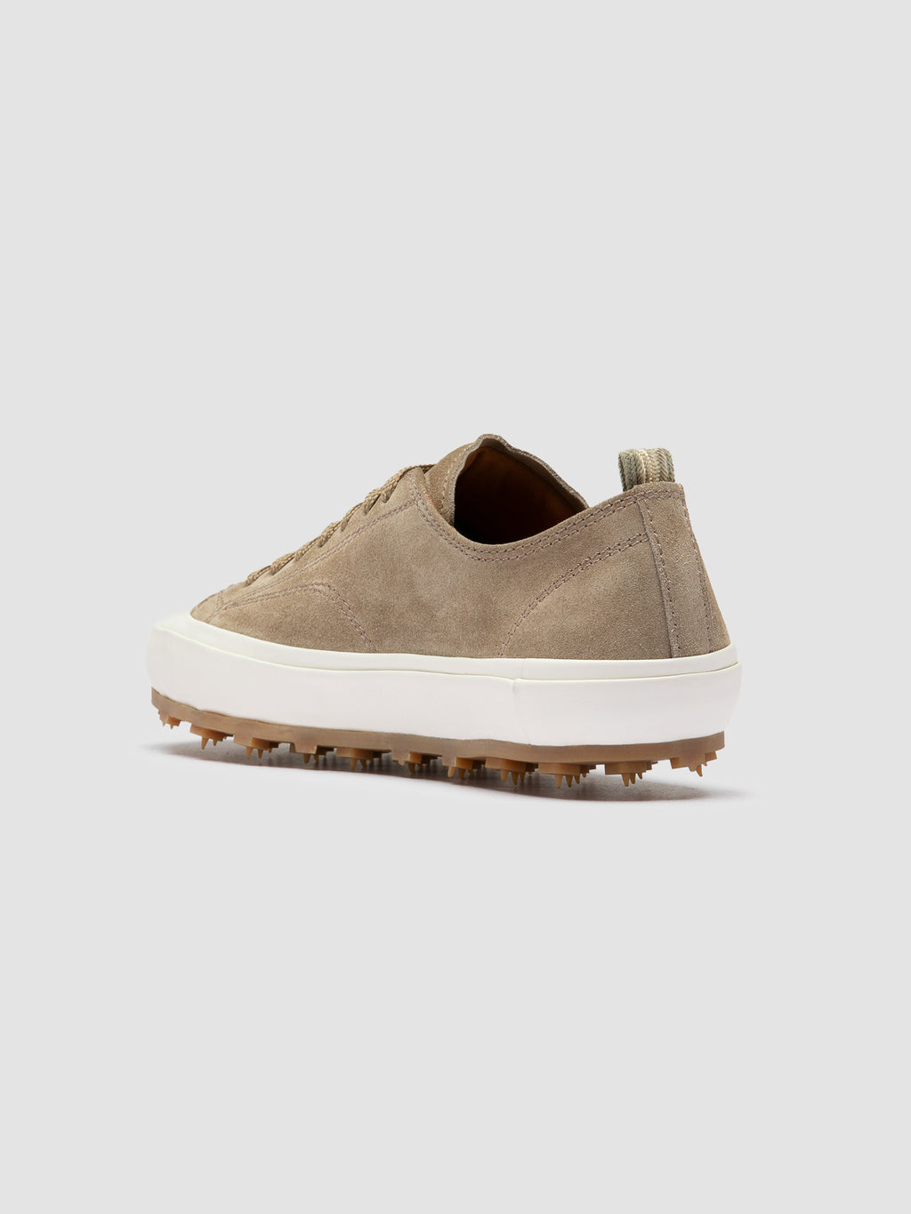 VULCAN 101 - Taupe Suede Low-Top Sneakers