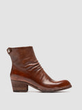 WADE 002 - Brown Leather Zipped Boots - thumb image 1,side view