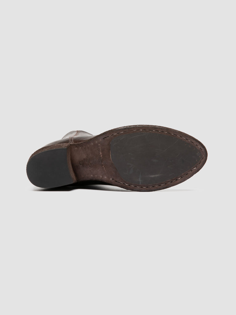 WADE 013 - Brown Leather Zipped Boots