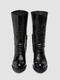 WADE 014 - Black leather Zip Boots - thumb image 2,side view