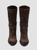 WADE 014 - Brown Suede Zip Boots - thumb image 2,side view