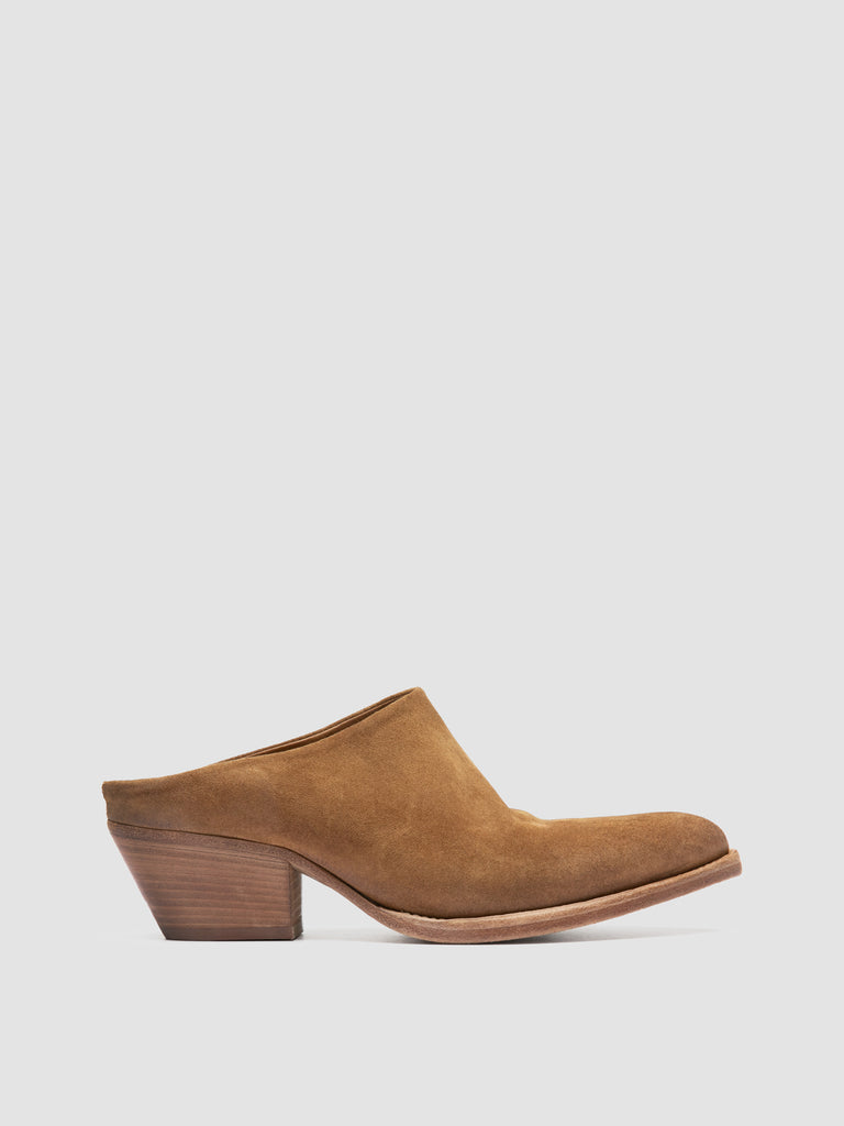 WANDA DD 101 - Brown Suede Mule Sandals