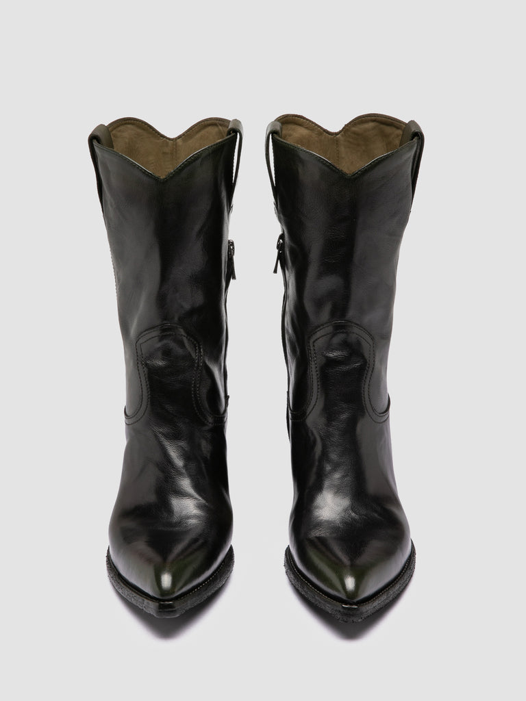WANDAL DD/104 - Black Leather Zip Boots-hover