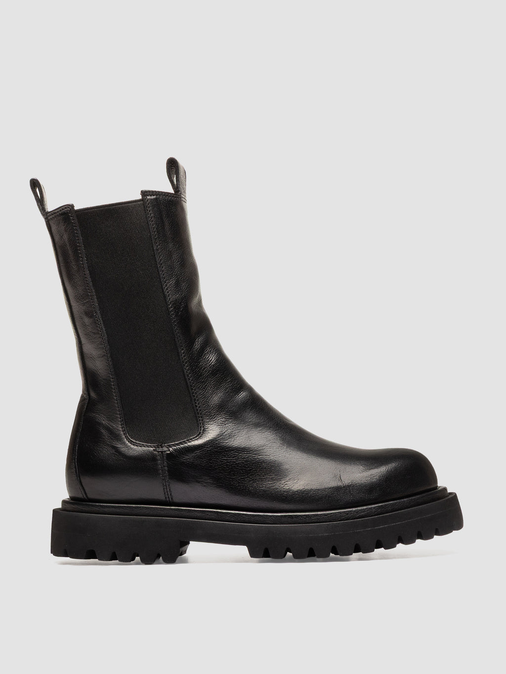 WISAL DD 107 - Stivaletti Chelsea in Pelle Nera - image 1,side view