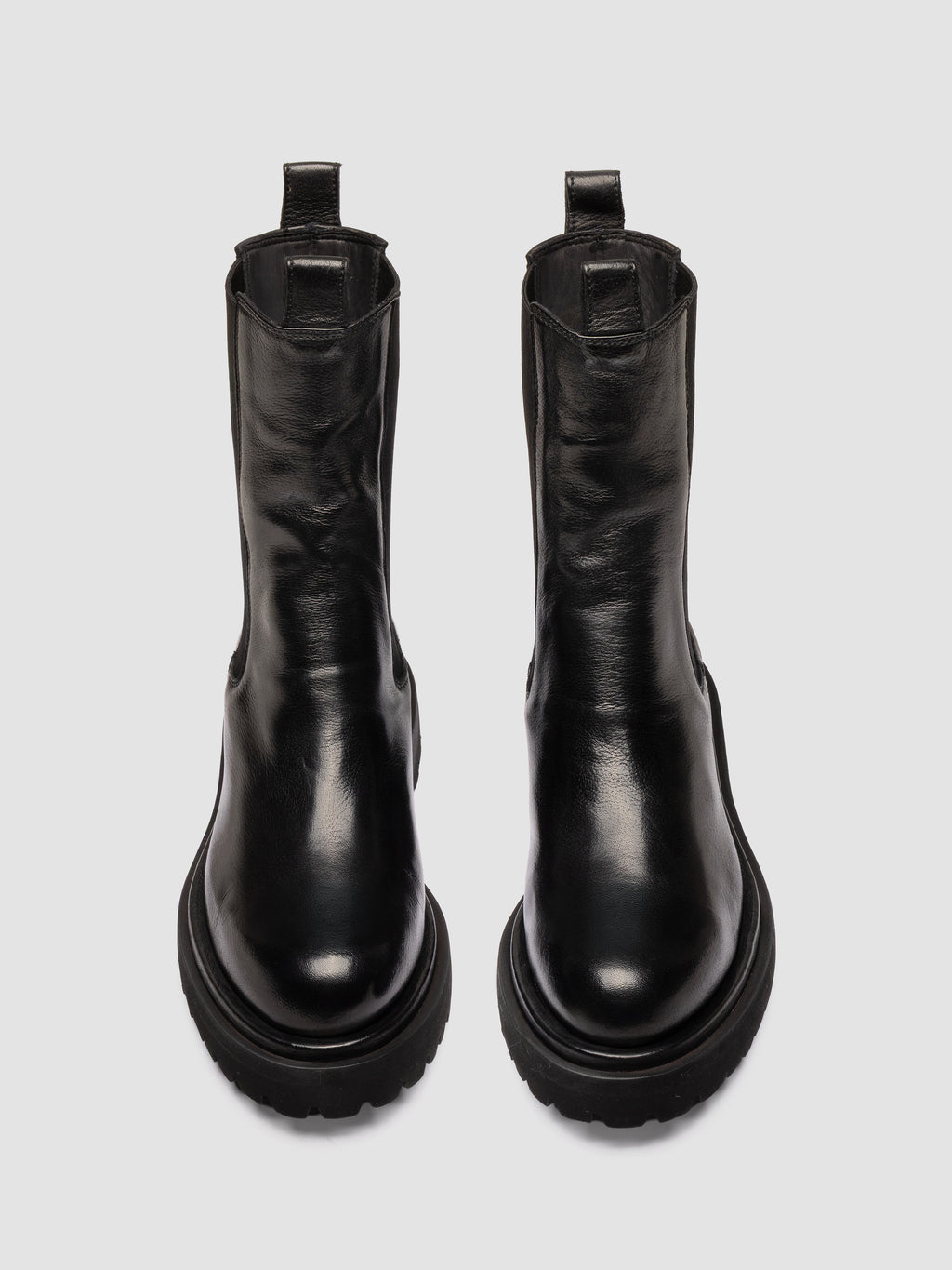 WISAL DD 107 - Stivaletti Chelsea in Pelle Nera - image 2,side view