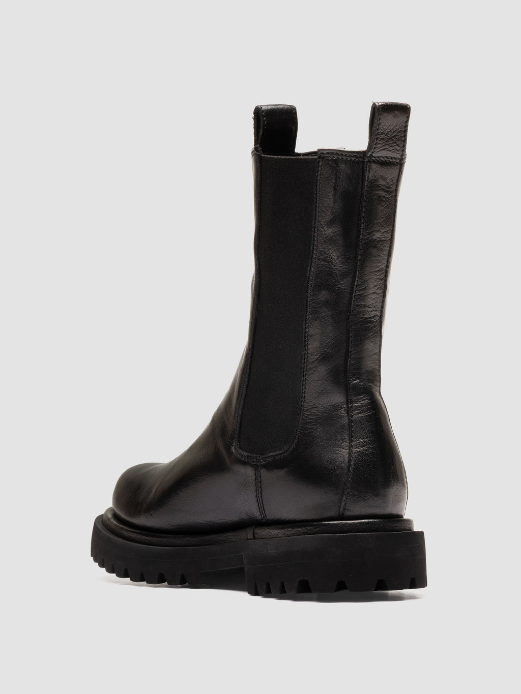 WISAL DD 107 - Stivaletti Chelsea in Pelle Nera - image 4,side view