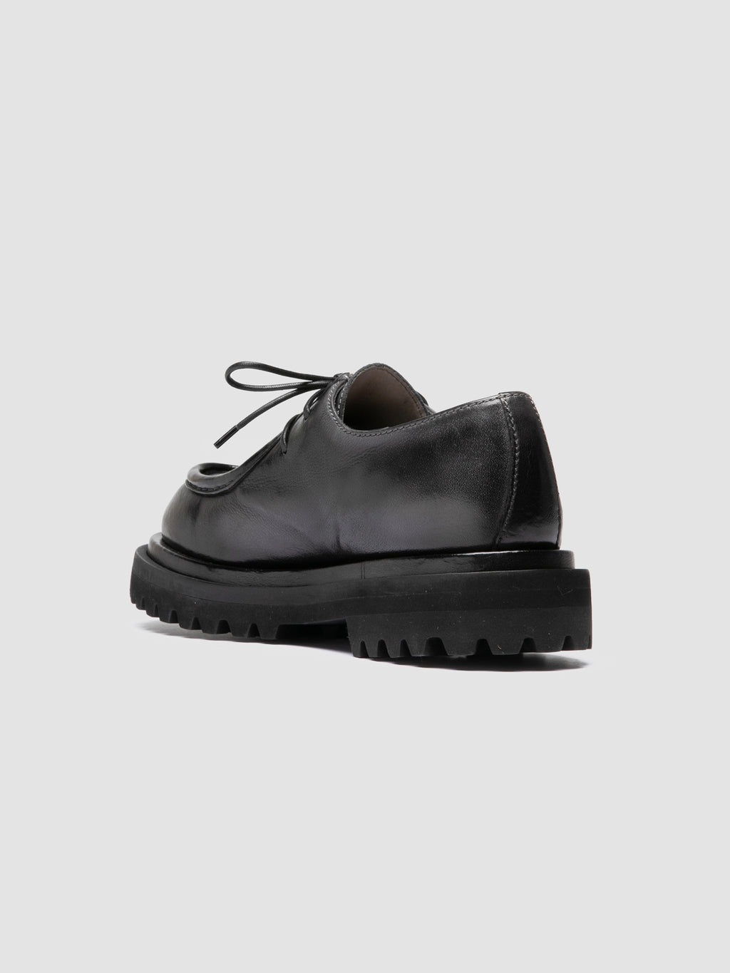 WISAL DD 125 - Black Leather Derby Shoes - image 4,side view