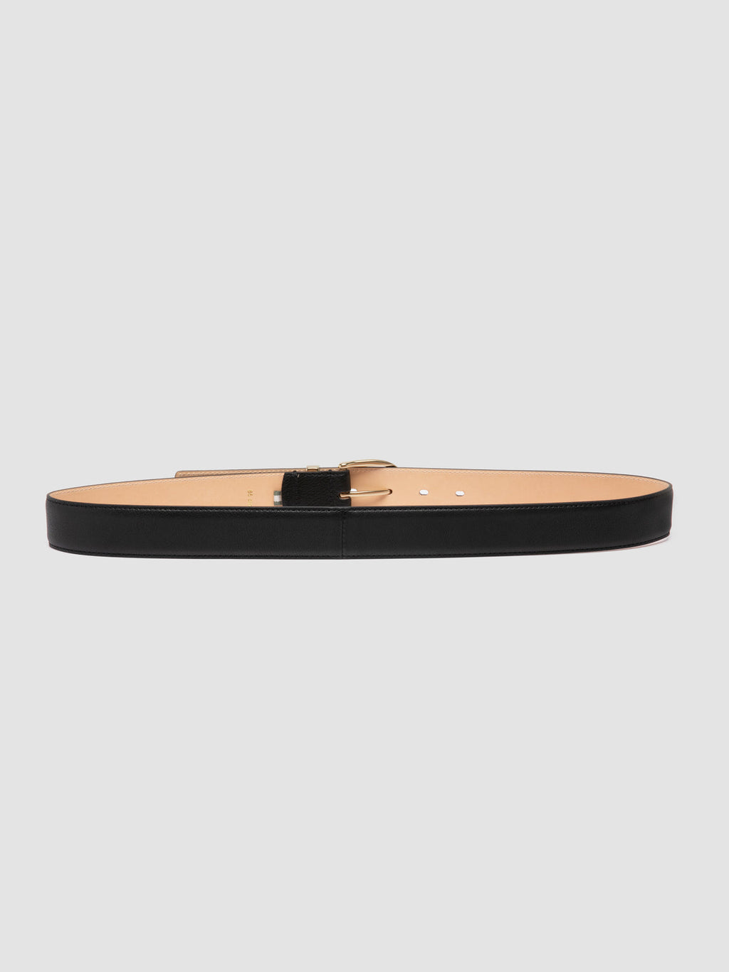 OC STRIP 100 - Cintura in Pelle Nera - image 3,side view