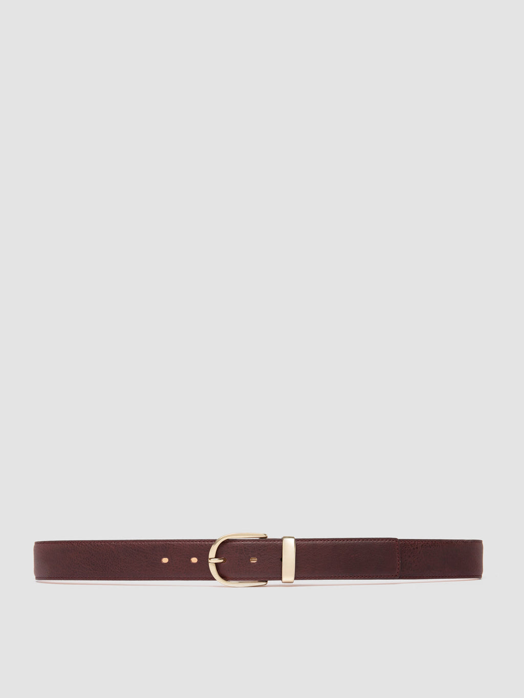 OC STRIP 100 - Cintura in Pelle Bordeaux - image 1,side view