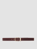 OC STRIP 100 - Cintura in Pelle Bordeaux - thumb image 1,side view