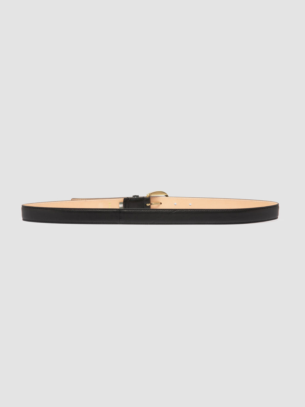 OC STRIP 102 - Cintura in Pelle Nera - image 3,side view