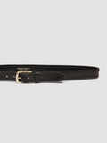 OC STRIP 108 - Black Leather Belt - thumb image 4,side view