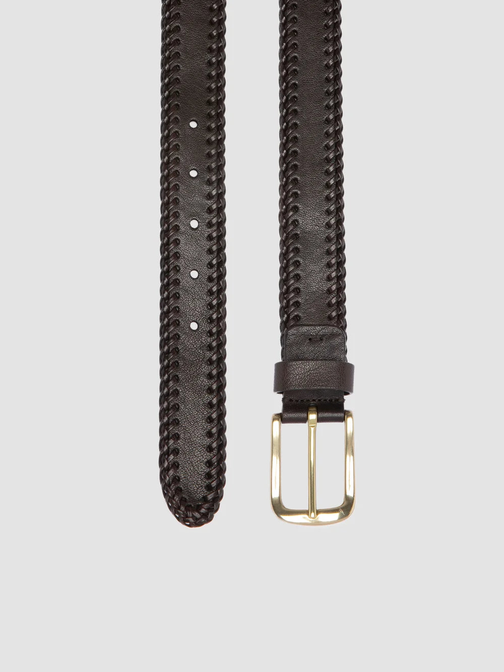 OC STRIP 108 - Brown Leather Belt - image 2,side view