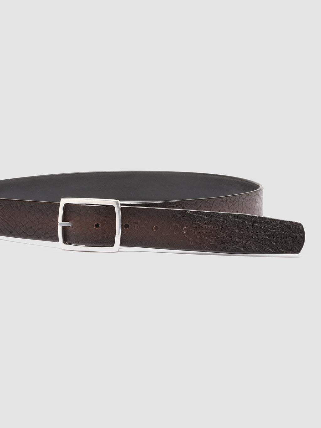 OC STRIP 10 - Cintura in Pelle Marrone - image 4,side view