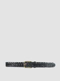 OC STRIP 21 - Cintura in Pelle Intrecciata Nera - thumb image 1,side view