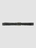 OC STRIP 21 - Cintura in Pelle Intrecciata Nera - thumb image 3,side view