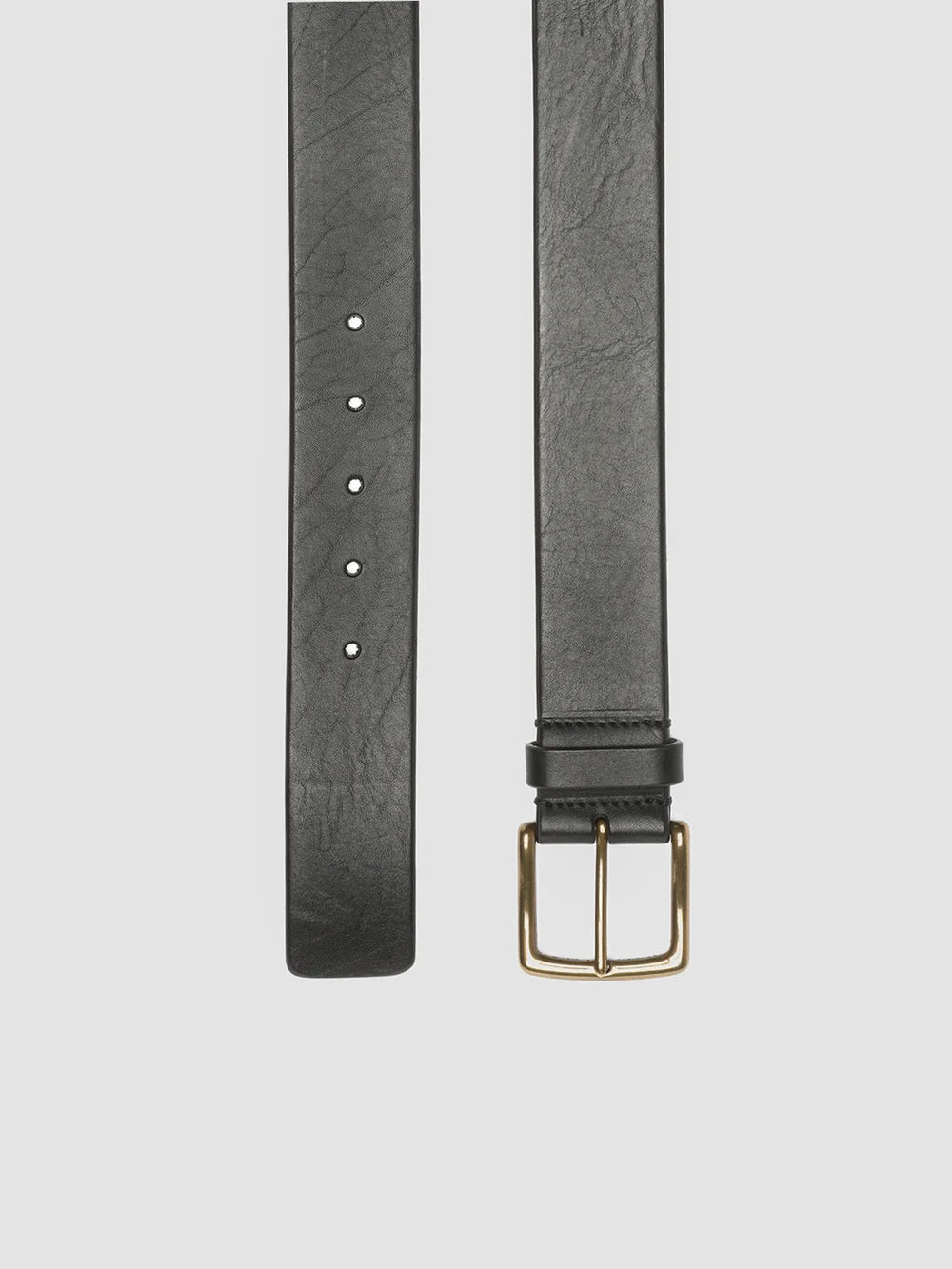 Mens Black Leather belt OC STRIP 22 Officine Creative - 2