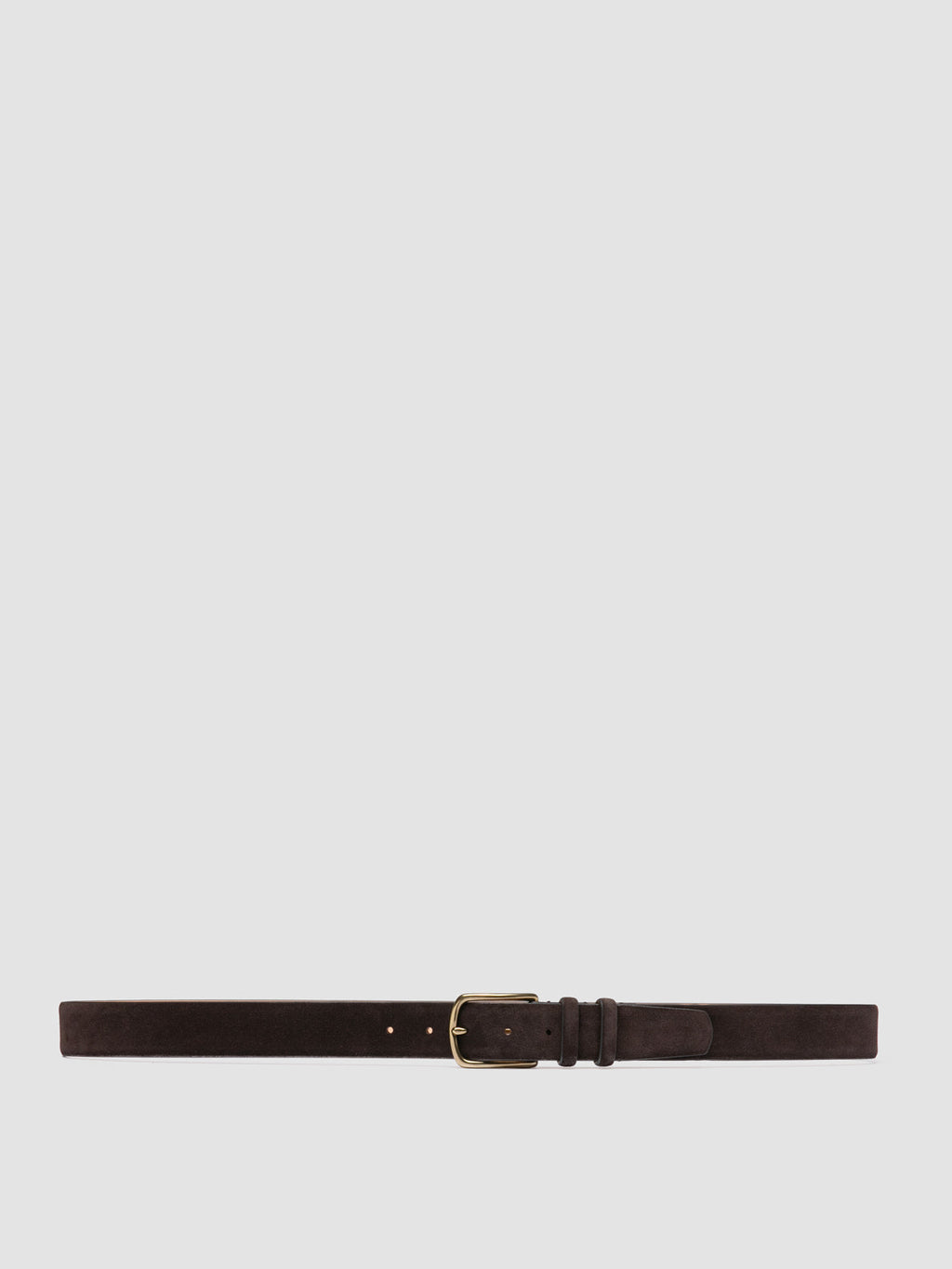 OC STRIP 33 - Cintura in Pelle Scamosciata Marrone - image 1,side view