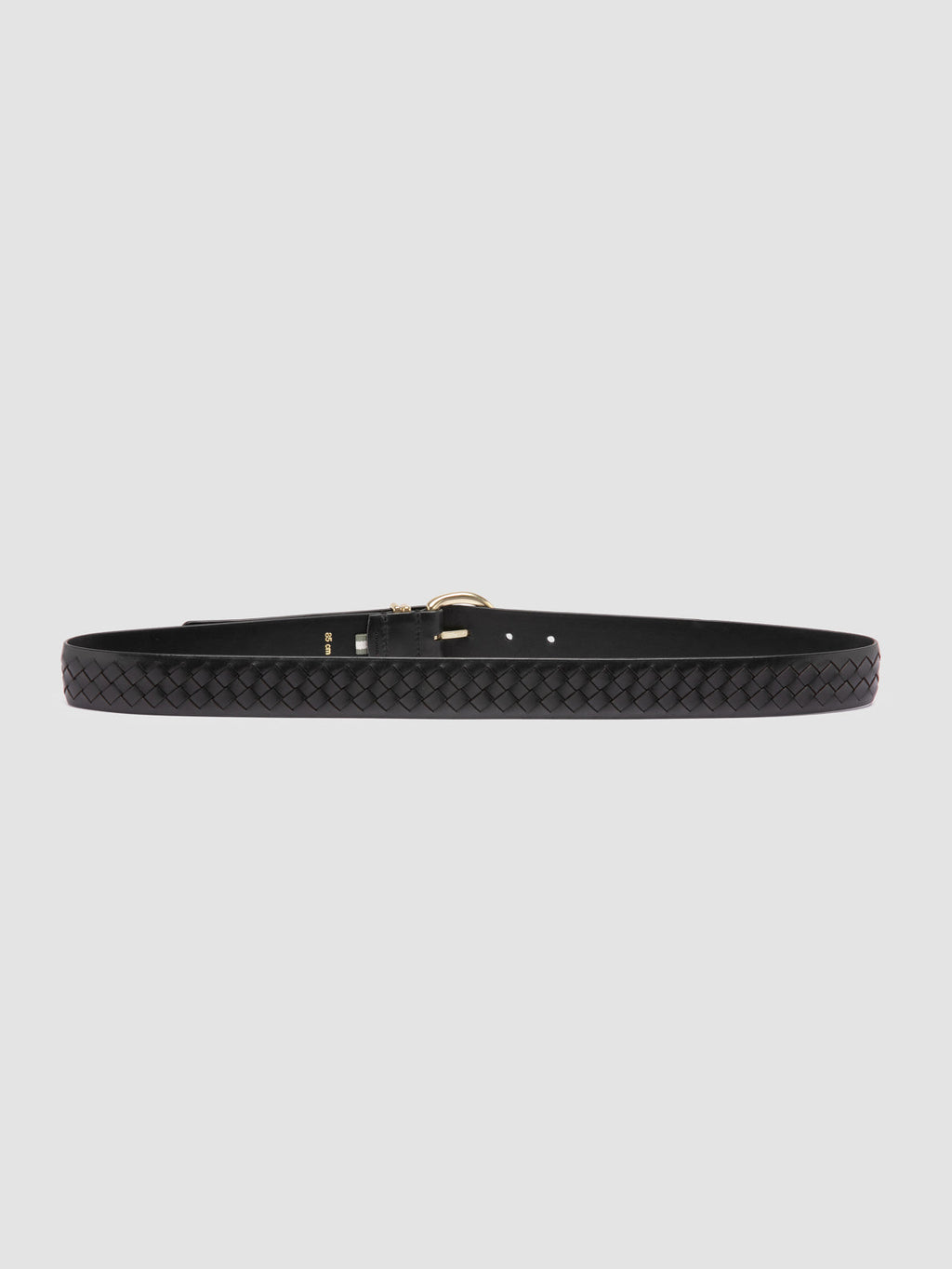 OC STRIP 46 - Cintura in Pelle Nera - image 3,side view