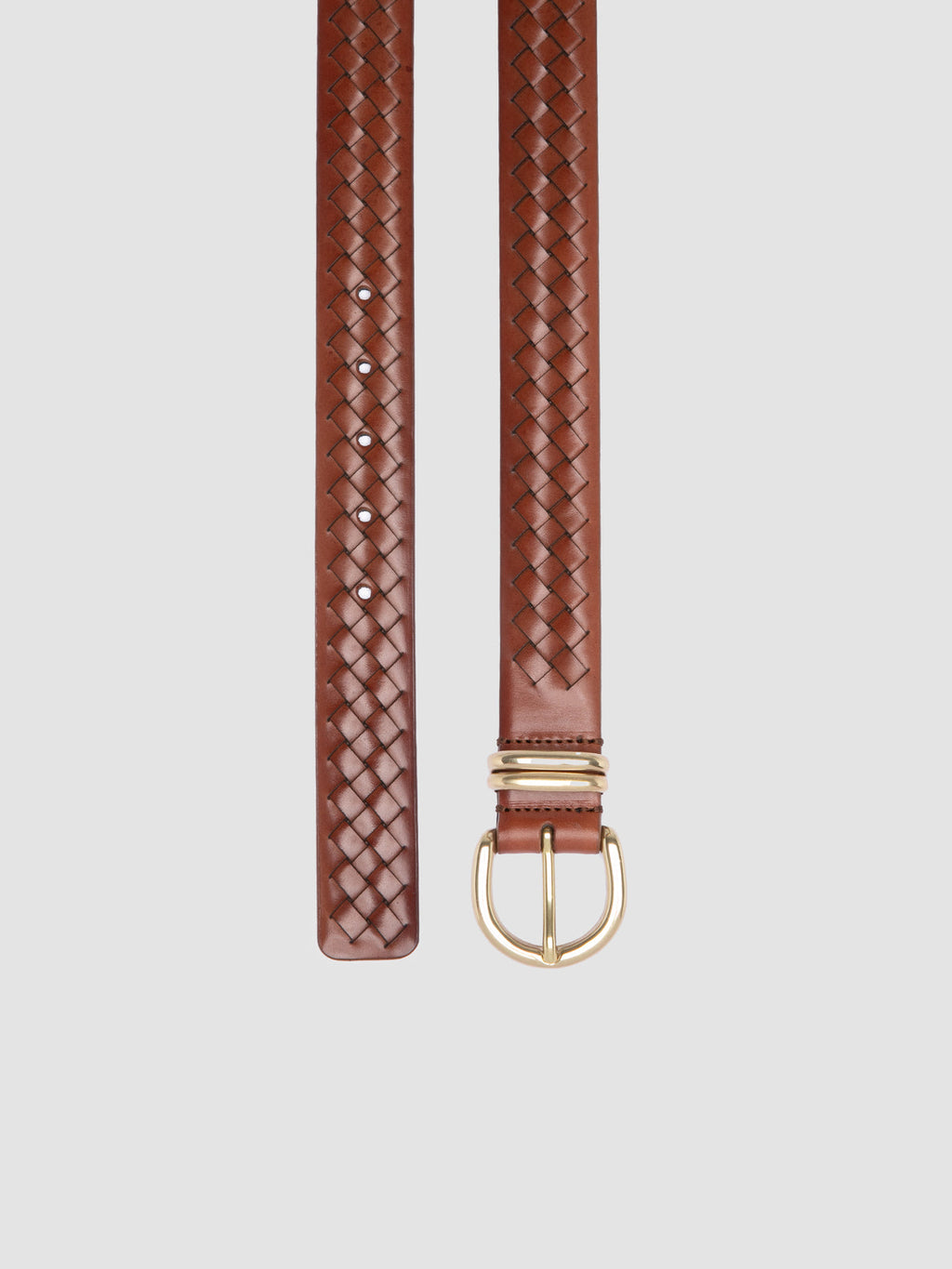 OC STRIP 46 - Cintura in Pelle Marrone - image 2,side view