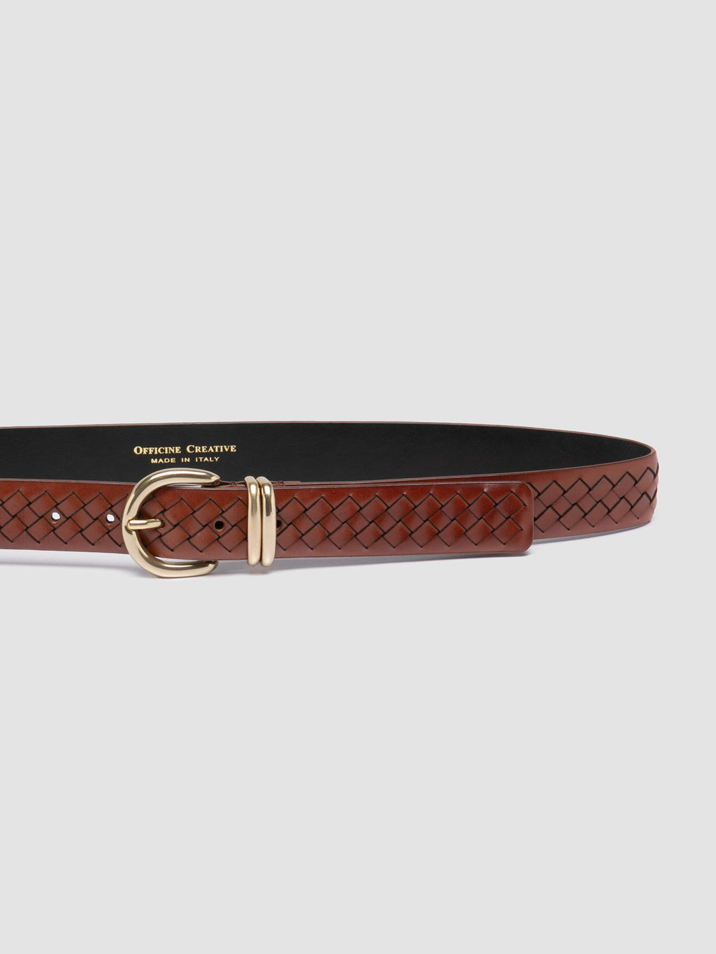 OC STRIP 46 - Cintura in Pelle Marrone - image 4,side view