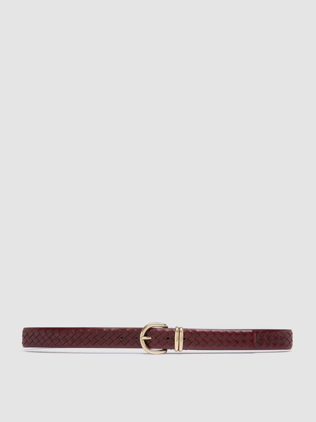 OC STRIP 46 - Cintura in Pelle Bordeaux - image 1,side view