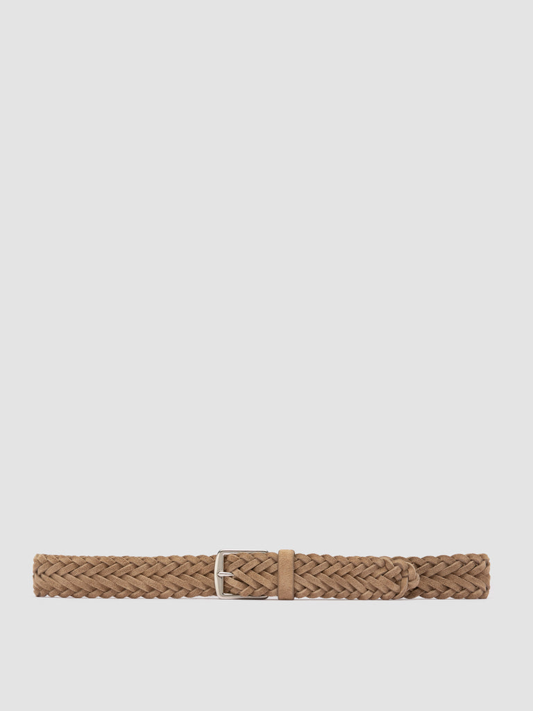 OC STRIP 055 - Cintura in Pelle Scamosciata Marrone