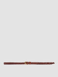 OC STRIP 064 - Cintura in Pelle Intrecciata Marrone - thumb image 1,side view