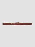 OC STRIP 064 - Cintura in Pelle Intrecciata Marrone - thumb image 3,side view