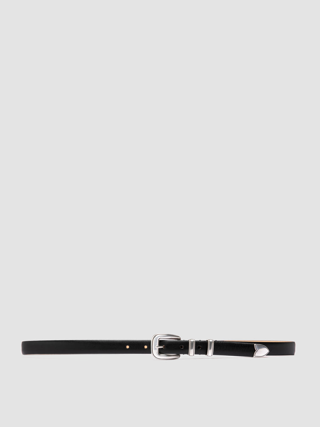 OC STRIP 091 - Cintura in Pelle Nera - image 1,side view
