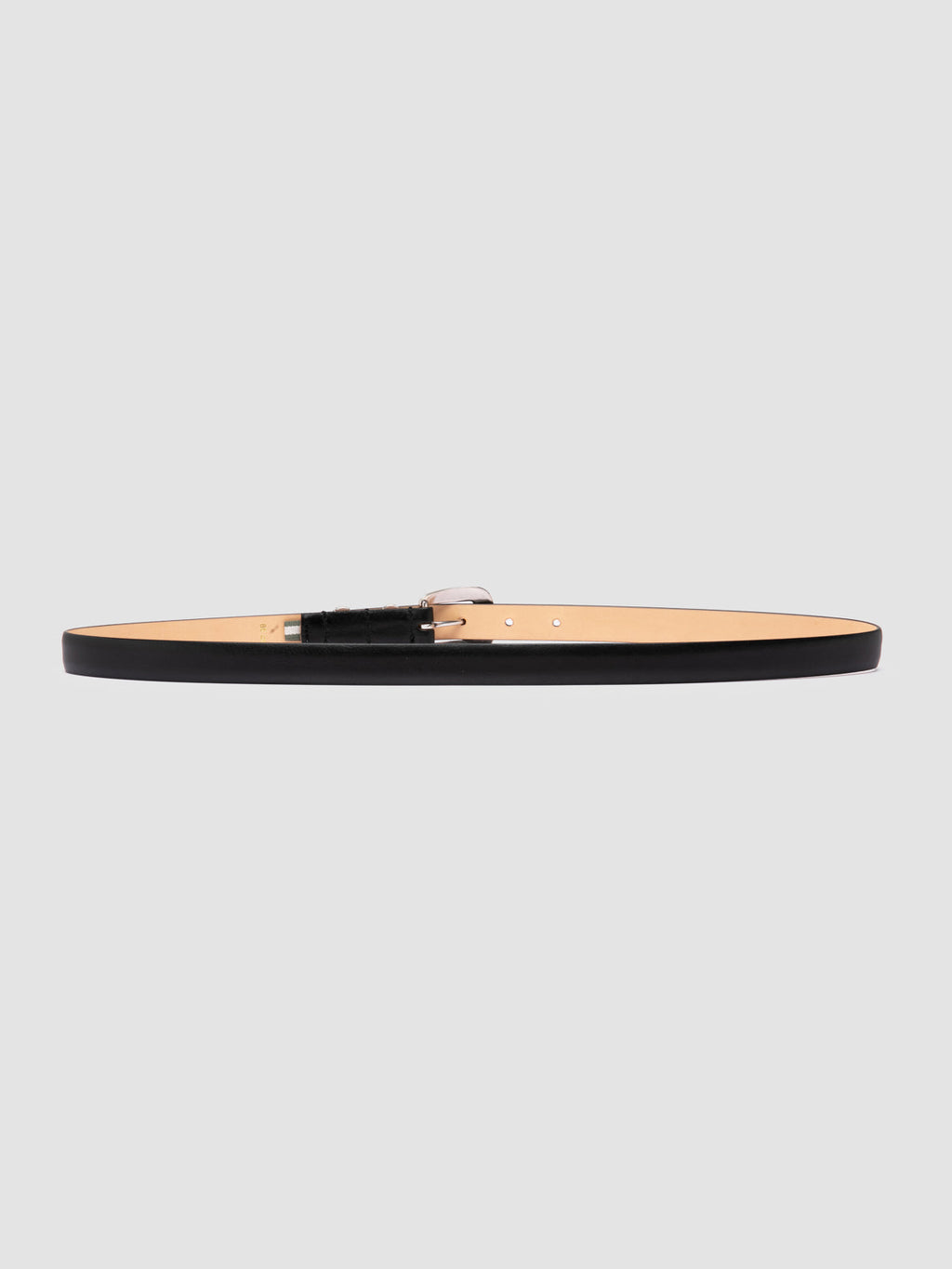 OC STRIP 091 - Cintura in Pelle Nera - image 3,side view