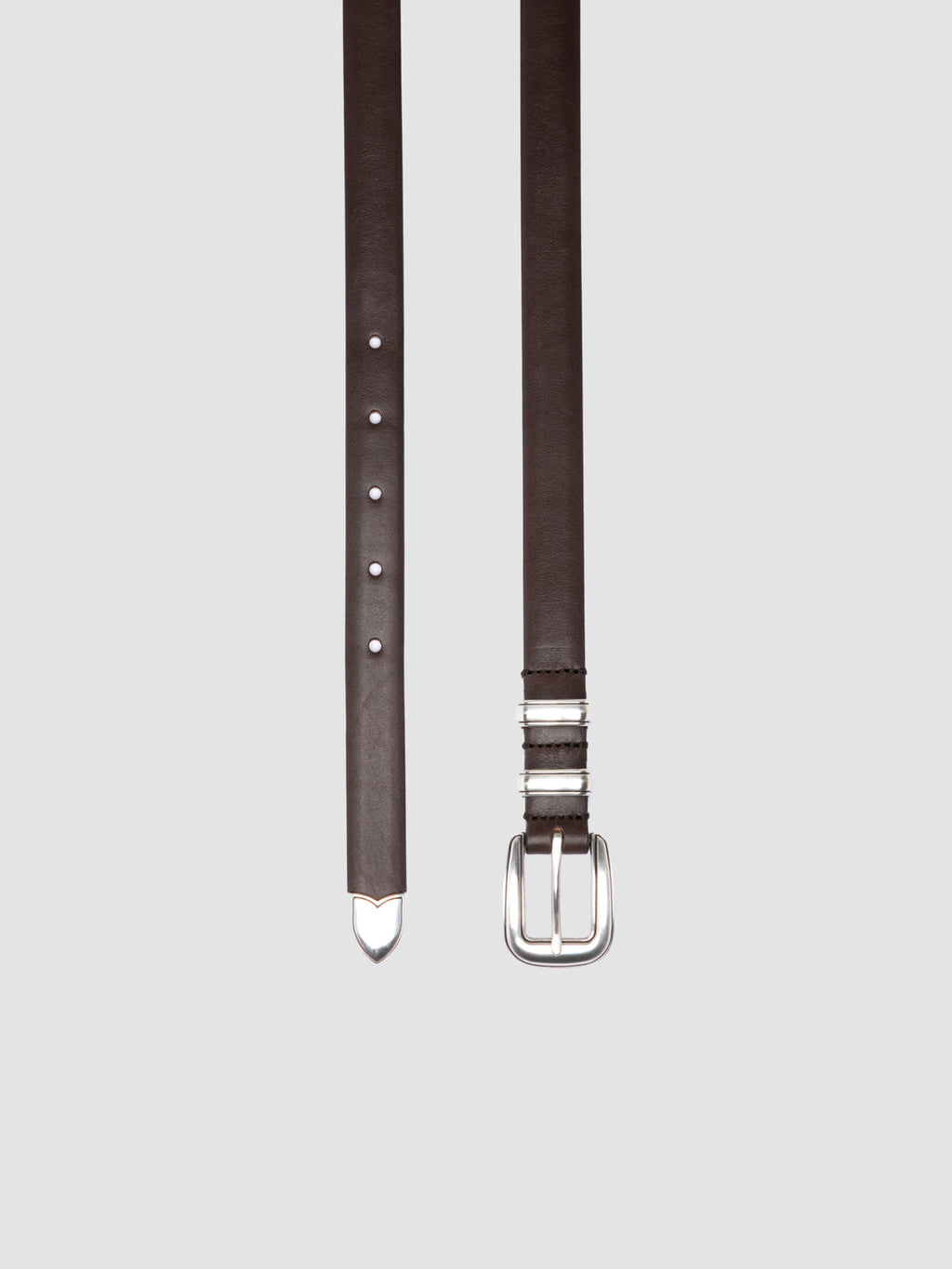 OC STRIP 091 - Cintura in Pelle Marrone - image 2,side view