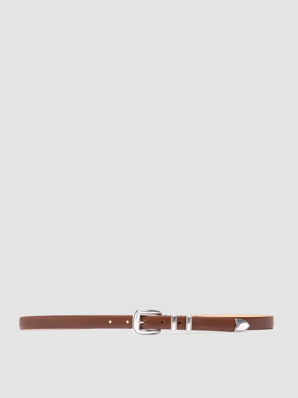 OC STRIP 091 - Cintura in Pelle Marrone - image 1,side view