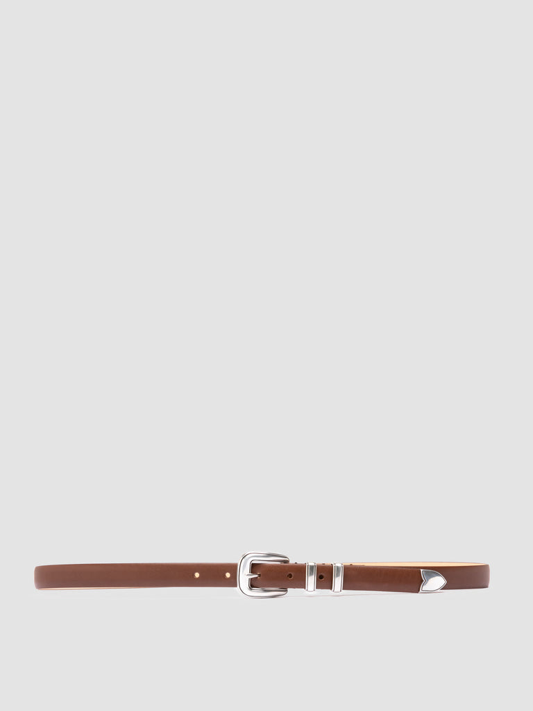 OC STRIP 091 - Cintura in Pelle Marrone