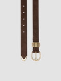 OC STRIP 098 - Cintura in Pelle Scamosciata Marrone - thumb image 2,side view