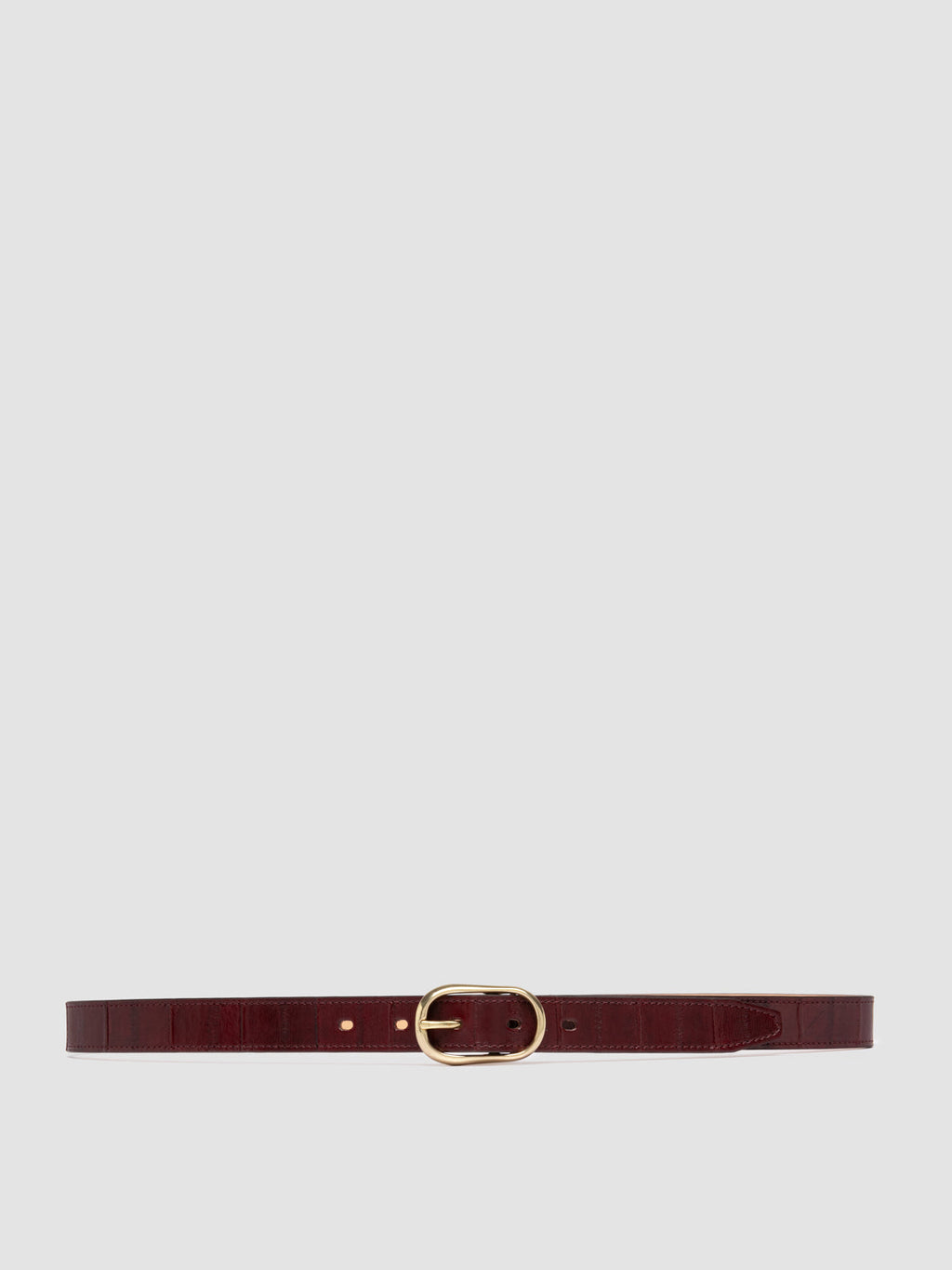 OC STRIP 099 - Cintura in Pelle Bordeaux - image 1,side view