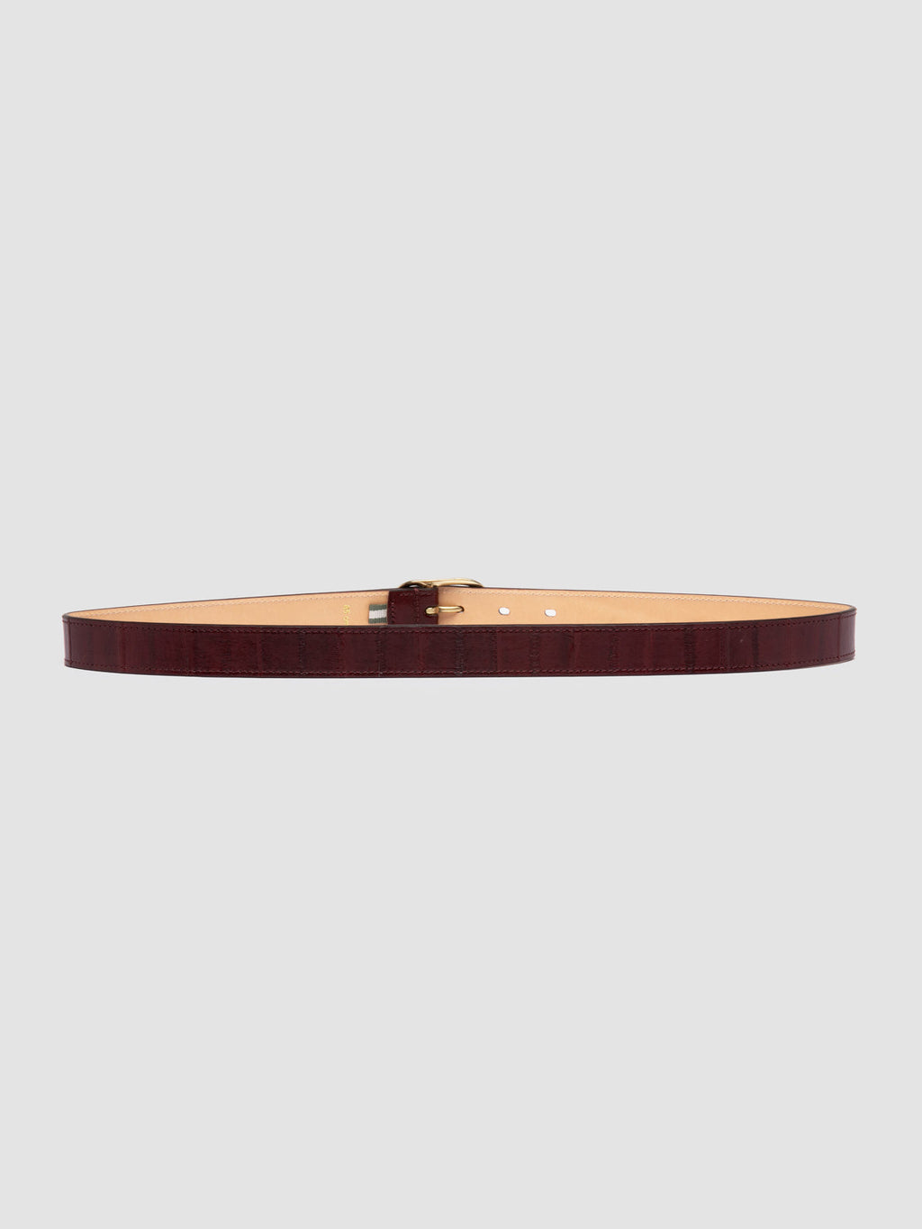 OC STRIP 099 - Cintura in Pelle Bordeaux - image 3,side view