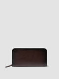 BERGE' 01 - Portafoglio con Zip in Pelle Marrone - thumb image 1,side view