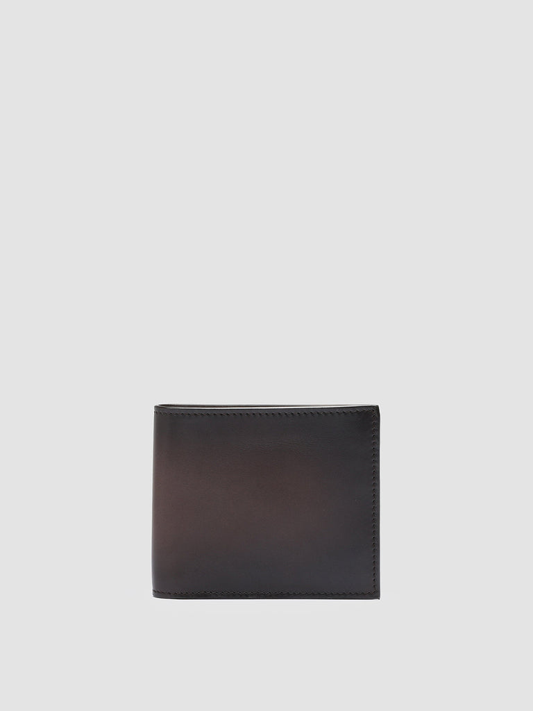 BOUDIN 02 - Portafoglio Bifold in Pelle Marrone