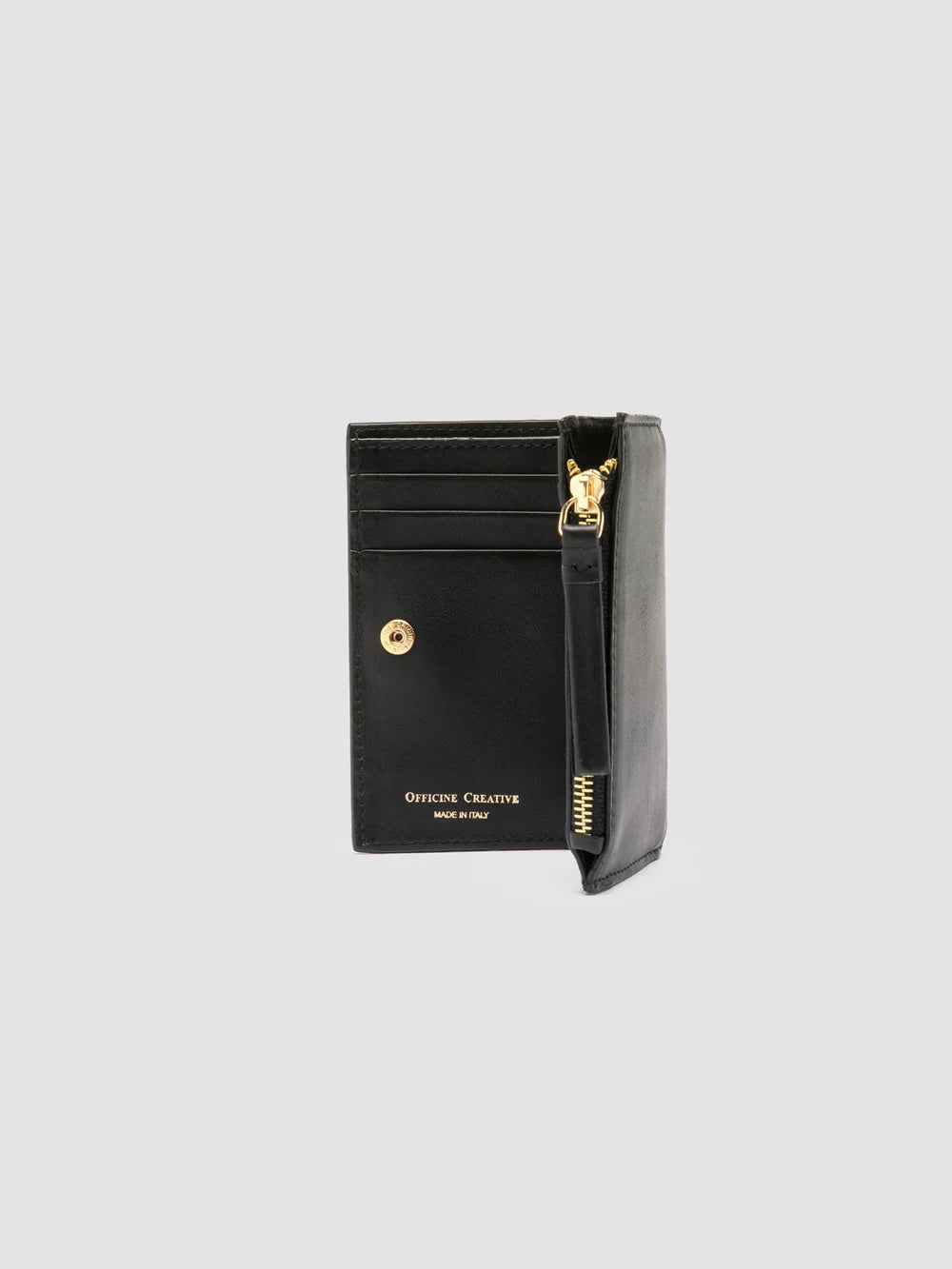 BOUDIN 028 - Black Leather Wallet - image 4,side view