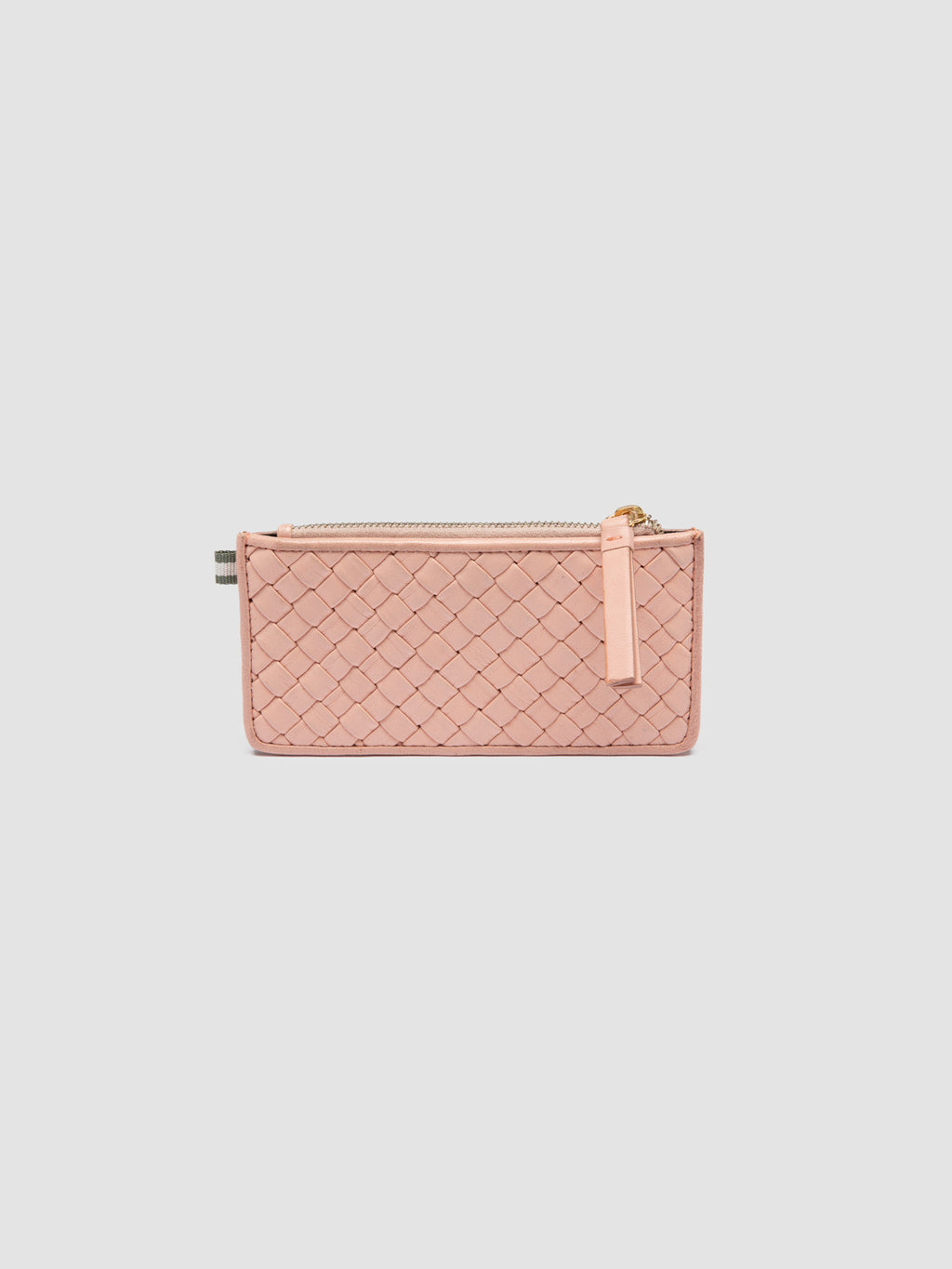 JULIET 103 - Portacarte in Pelle Intrecciata Rosa
