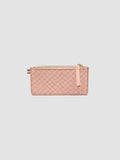 JULIET 103 - Portacarte in Pelle Intrecciata Rosa