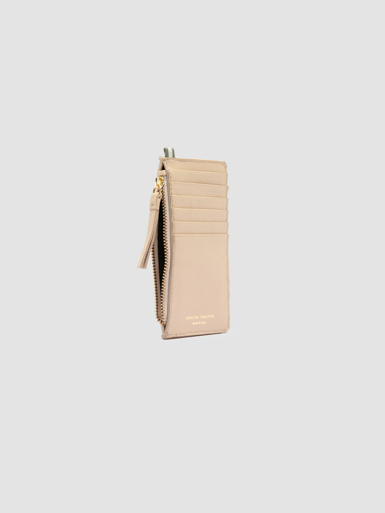 JULIET 103 - Portacarte in Pelle Intrecciata Beige