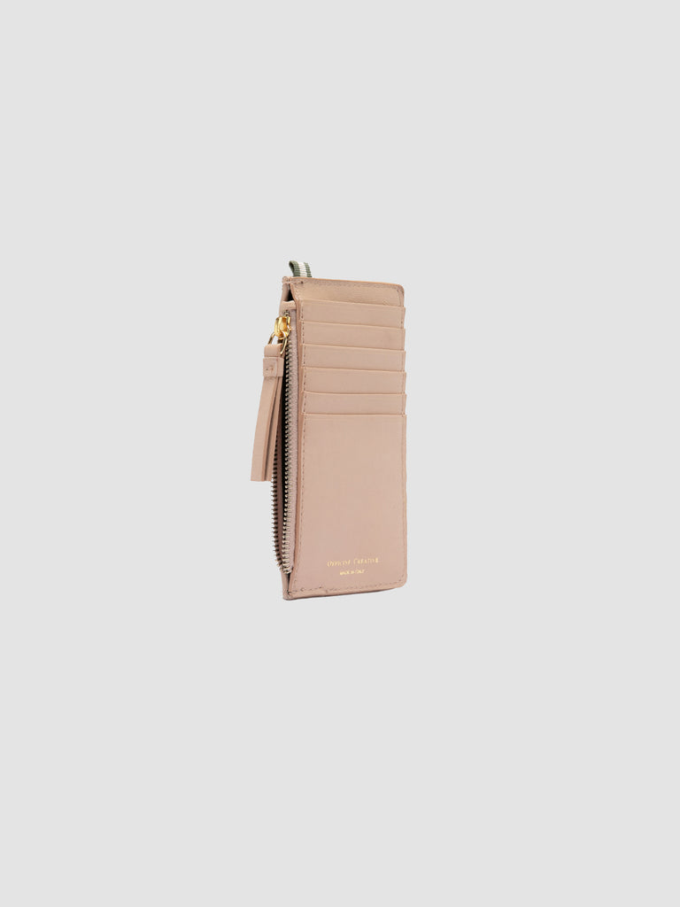 JULIET 103 - Portacarte in Pelle Intrecciata Rosa