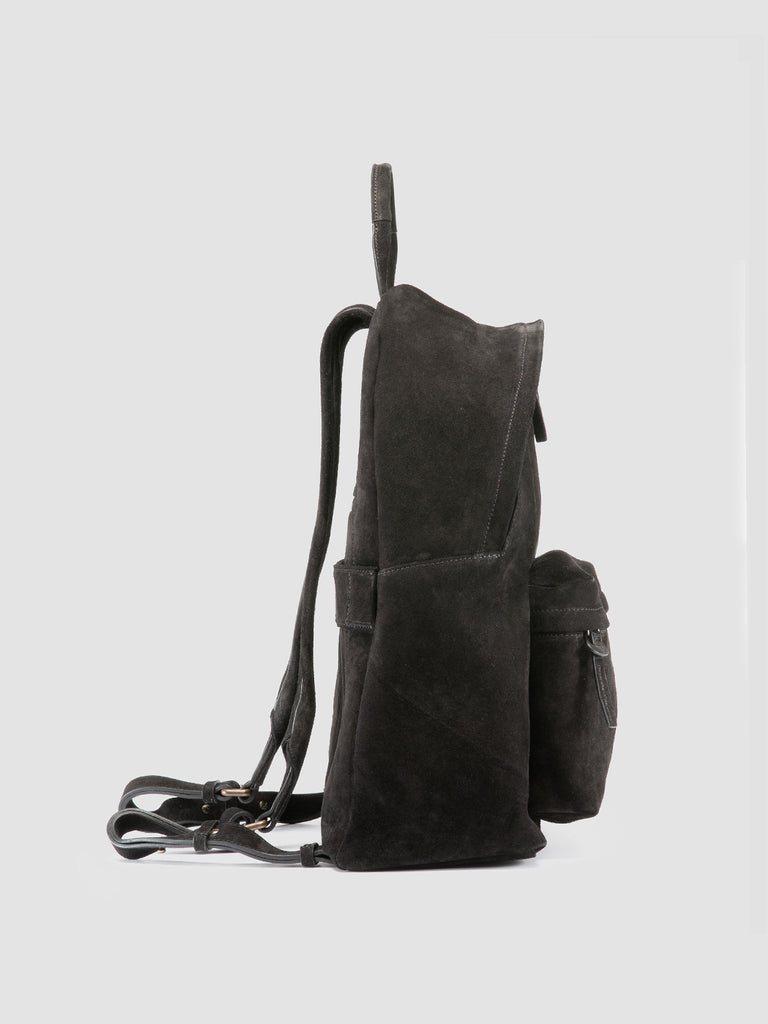 OC PACK 001 - Zaino in Pelle Scamosciata Nera