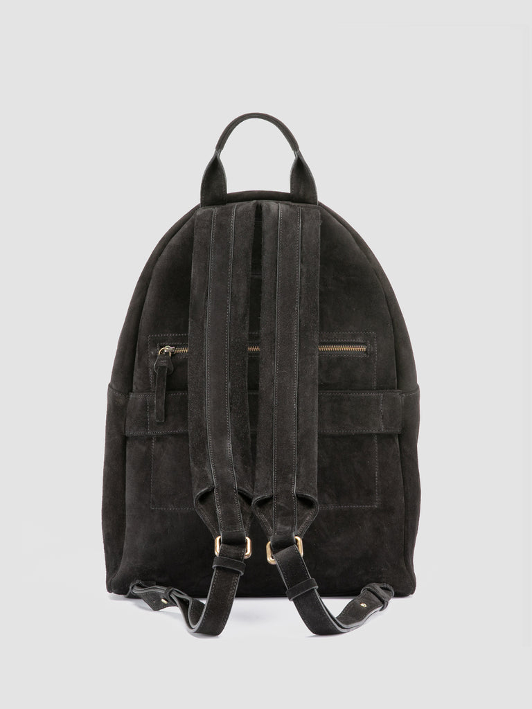 OC PACK 001 - Zaino in Pelle Scamosciata Nera