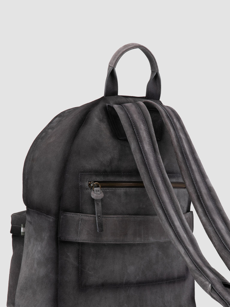 OC PACK 001 - Zaino in Pelle Scamosciata Grigia